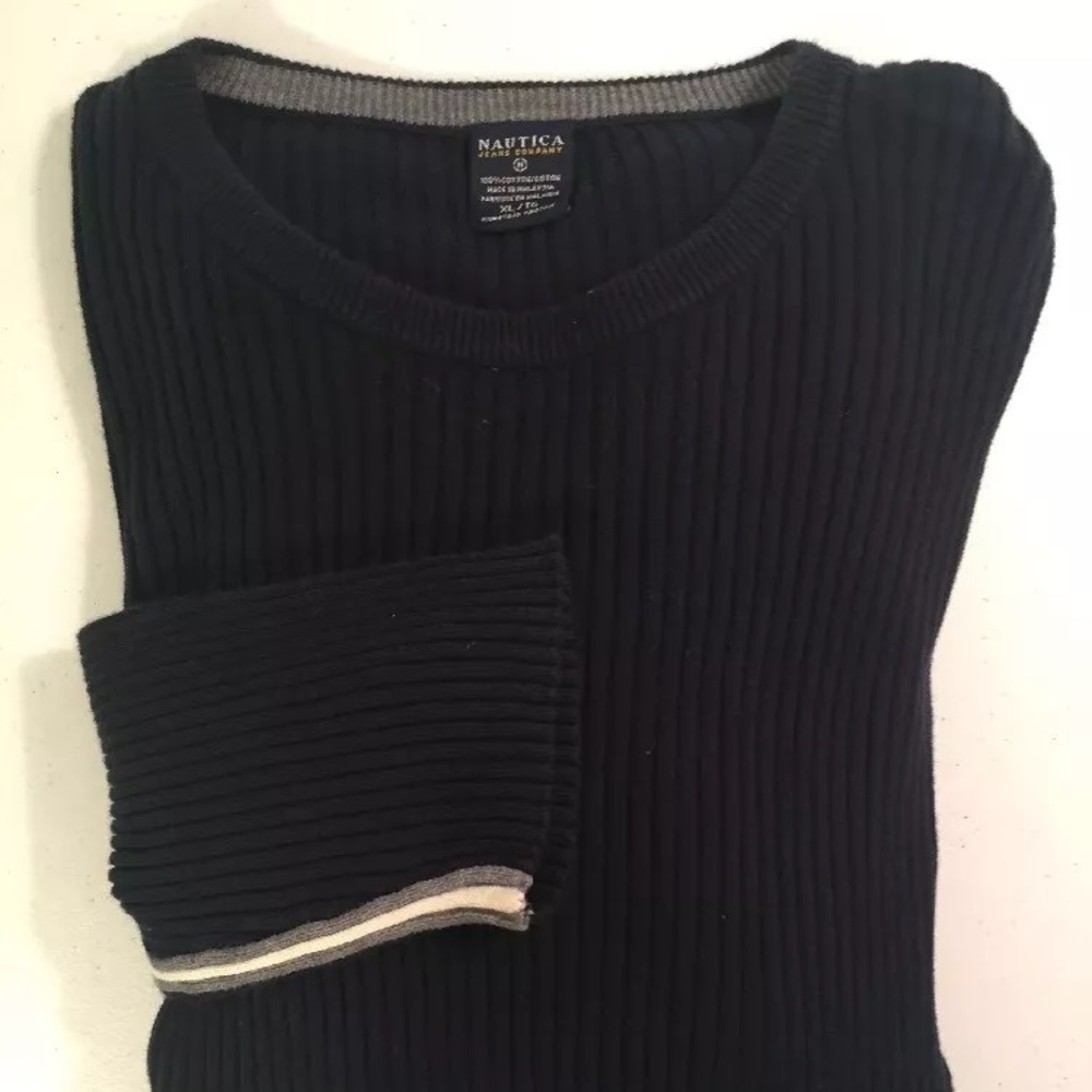 Nautica Jeans Company Sweatshirt Crew Neck Knit